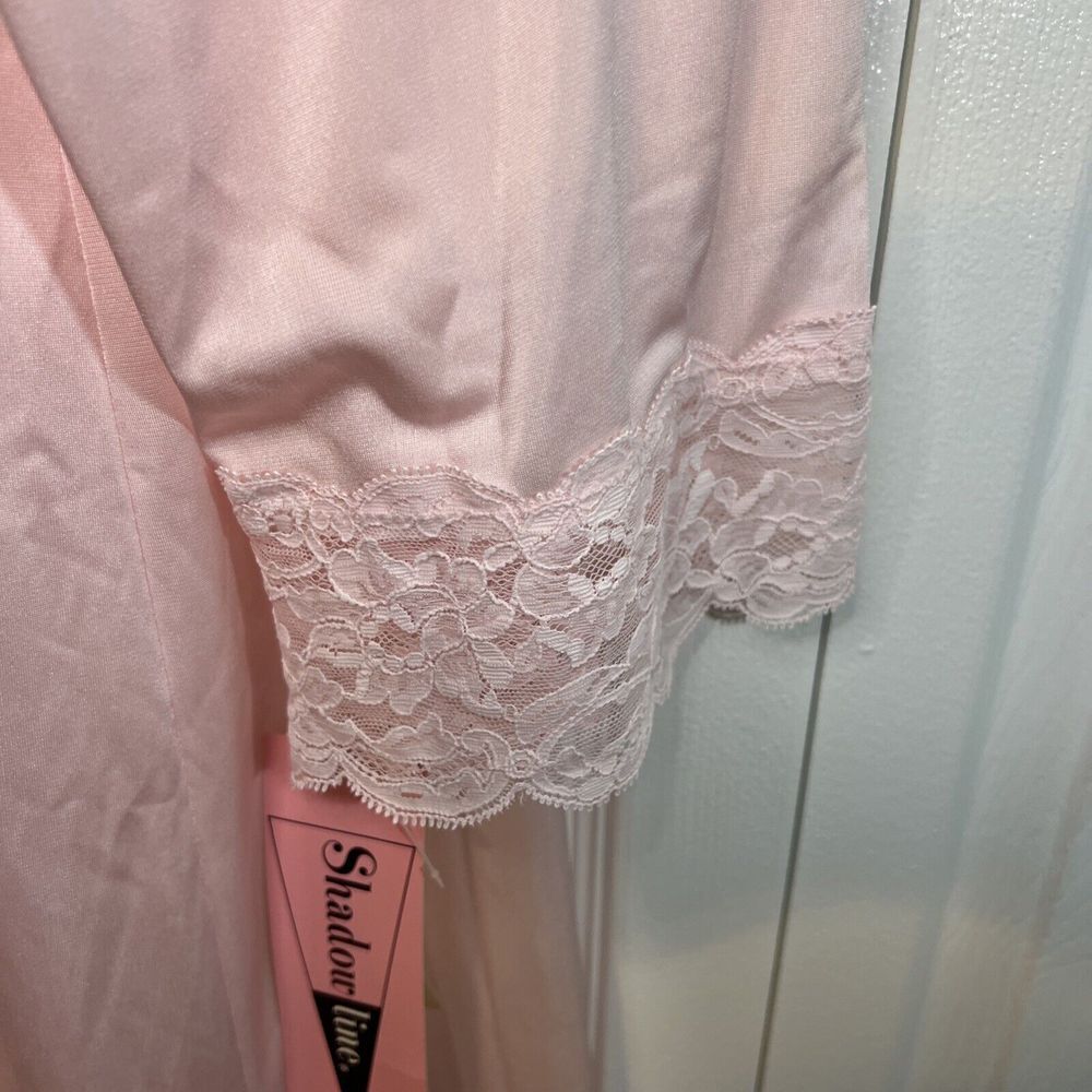 Shadowline Cuddlemere Nylon Fabric Lingerie‎ Nightgown Medium Pink NWT - Picture 3 of 10